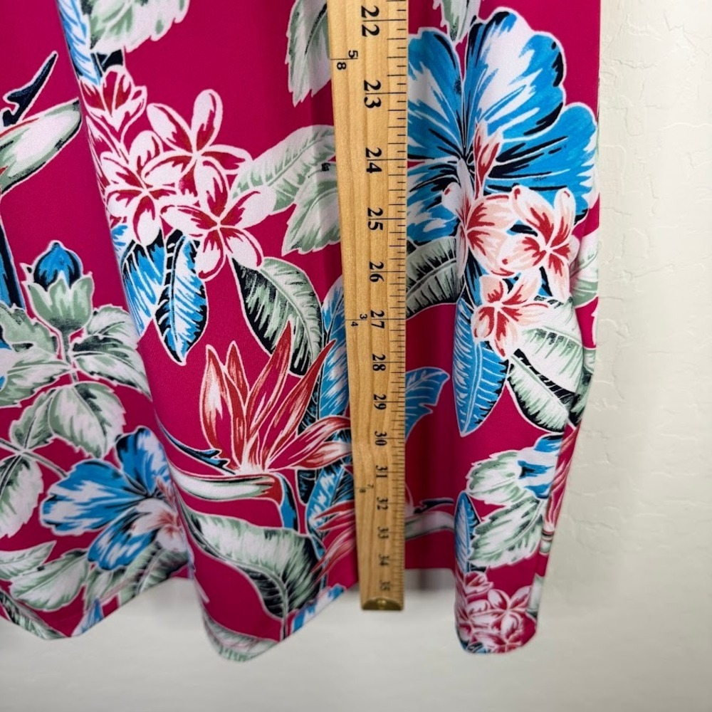 Tommy Bahama Golf Womens XL Tropical Floral Dress Resort Beachy Pickleball Pink - Picture 8 of 11